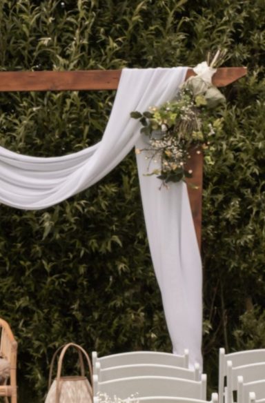 Chiffon doeken bruiloft