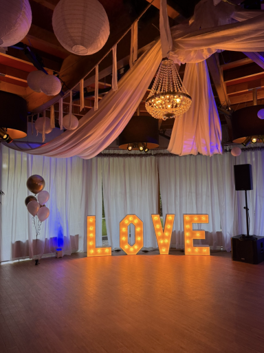 Bruiloft love lichtletters