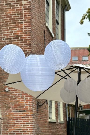 Nylon witte lampionnen
